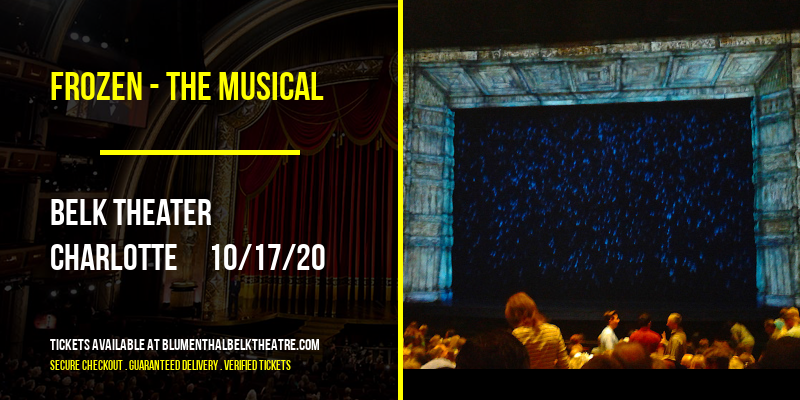 Frozen - The Musical at Belk Theater tickets Frozen - The Musical at Belk Theater