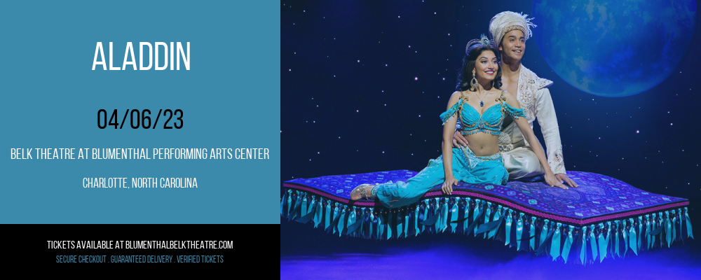 Aladdin at Belk Theater tickets Aladdin at Belk Theater