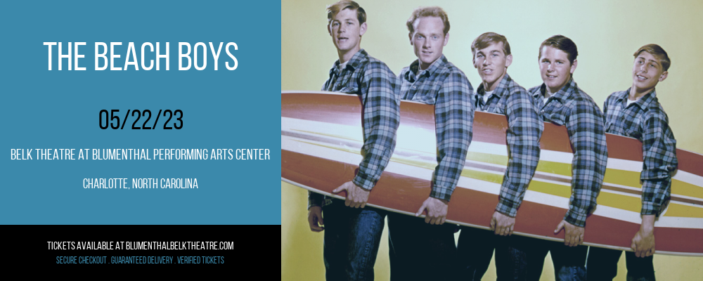 The Beach Boys at Belk Theater tickets The Beach Boys at Belk Theater