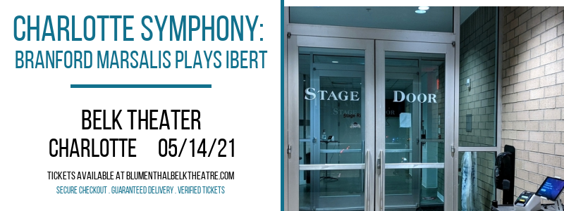 Charlotte Symphony: Branford Marsalis Plays Ibert at Belk Theater