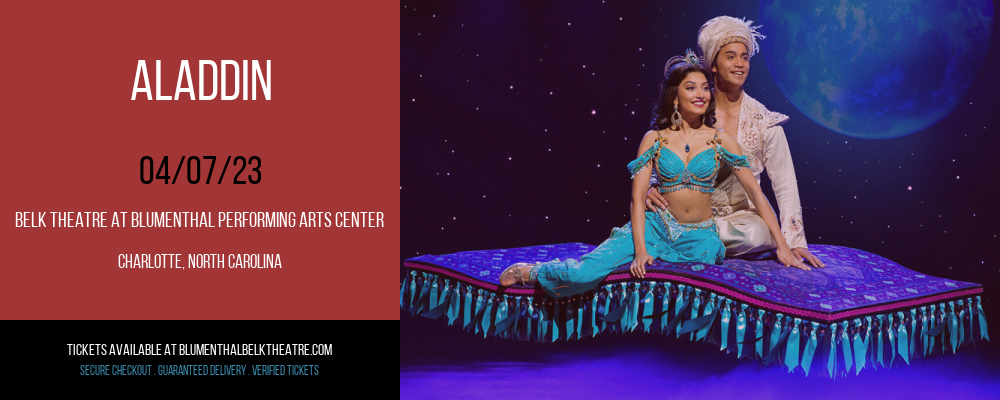 Aladdin at Belk Theater tickets Aladdin at Belk Theater