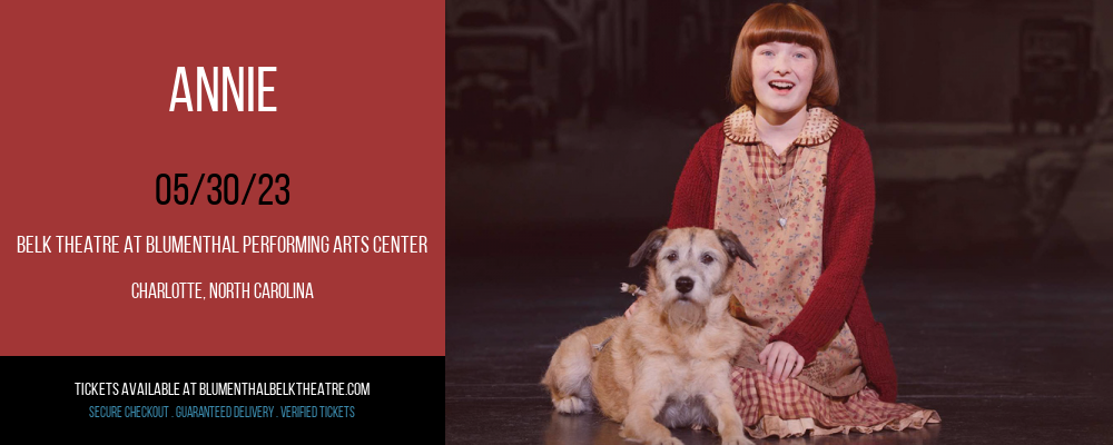 Annie at Belk Theater tickets Annie at Belk Theater