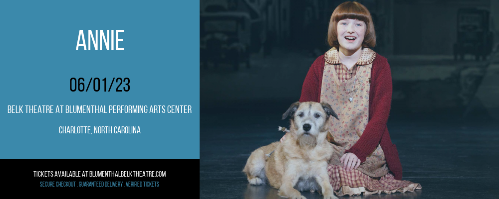 Annie at Belk Theater tickets Annie at Belk Theater