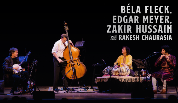 Bela Fleck, Zakir Hussain & Edgar Meyer at Belk Theater