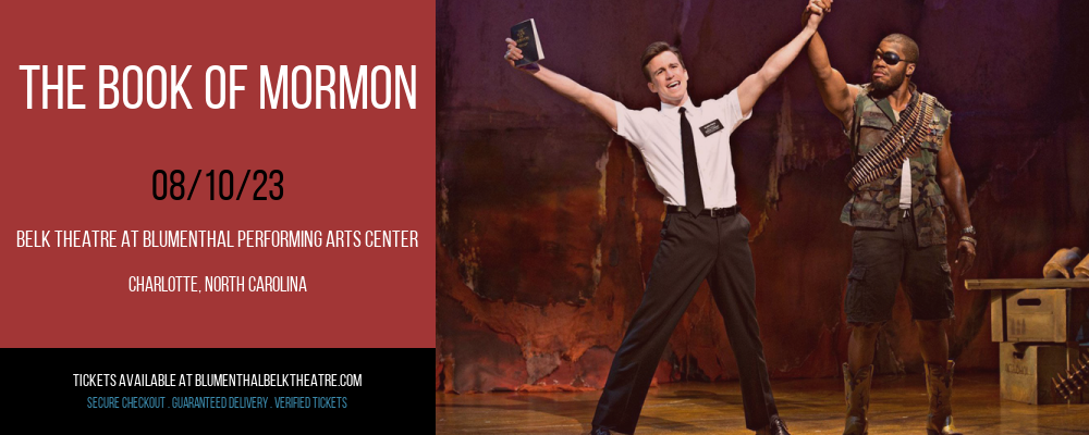The Book of Mormon at Belk Theater tickets The Book of Mormon at Belk Theater