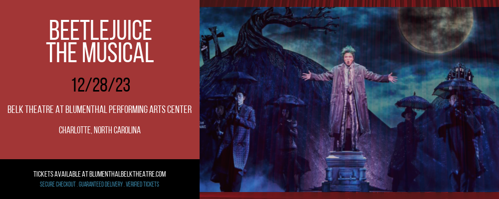Beetlejuice - The Musical at Belk Theatre at Blumenthal Performing Arts Center