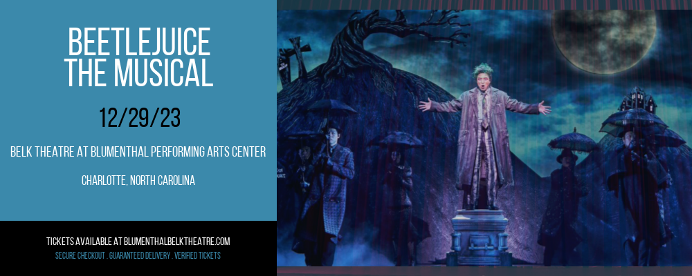 Beetlejuice at Belk Theatre at Blumenthal Performing Arts Center