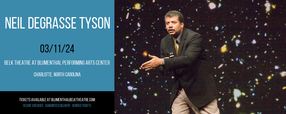 Neil deGrasse Tyson at Belk Theatre at Blumenthal Performing Arts Center