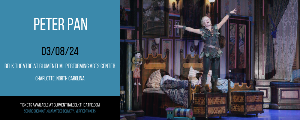 Peter Pan at Belk Theatre at Blumenthal Performing Arts Center