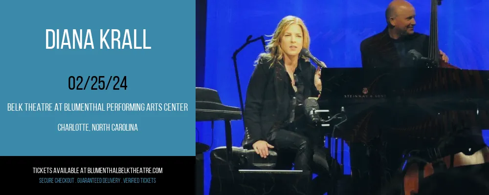 Diana Krall at Belk Theatre at Blumenthal Performing Arts Center