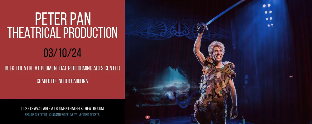 Peter Pan at Belk Theatre at Blumenthal Performing Arts Center